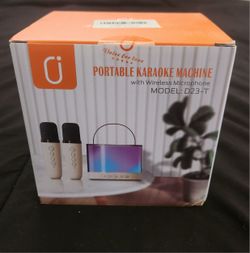 Portable Karaoke Speaker With A Wireless Microphone