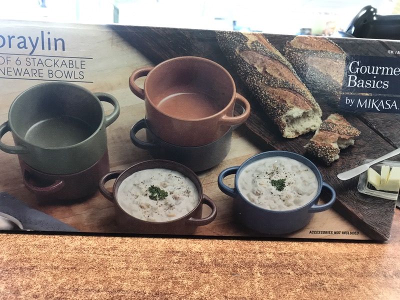 Gourmet Basics by Mikasa Braylin Set of 5 Stackable Stoneware Bowls ( 5 Count)