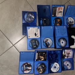 PS4 With Games And Cords And Controller 