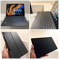 Samsung Galaxy Tab S8+ (Cellular + Wi‑Fi) 128GB in great condition with Samsung Galaxy Tab Keyboard Cover. 12.4” Super Amoled 120Hz