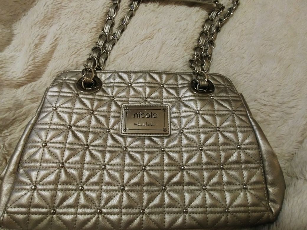 Nicole Lee Silver Purse