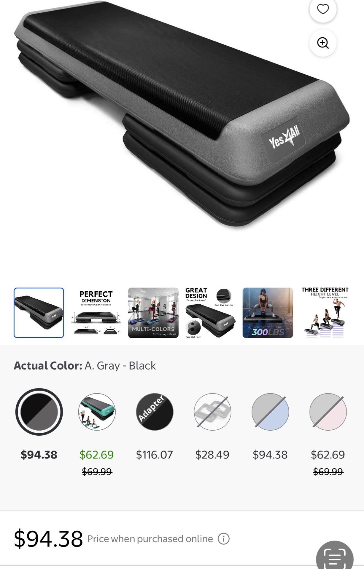 Yes4all 400 pound capacity stepper