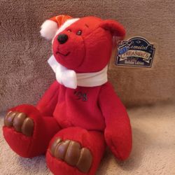 '98 Red Bear Holiday Bear
