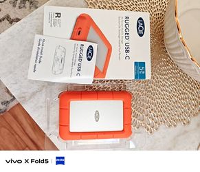NEW  LaCie Rugged USB-C 5TB Portable Hard Drive