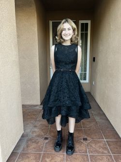 Black Lace Cocktail Dress