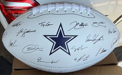 Dallas Cowboys Full Size NFL Autograph Signature Football Limited Edition!