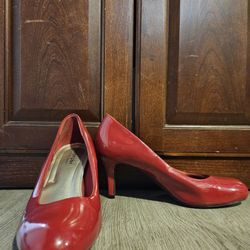 Red High Heels Size 8