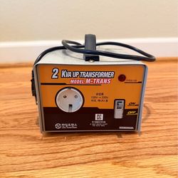 2KVA Voltage Converter Transformer (120V ↔ 220V) – $30