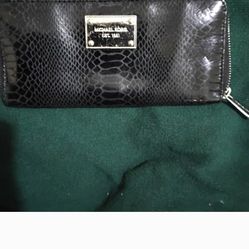 Michael Kors Black Textured Wallet