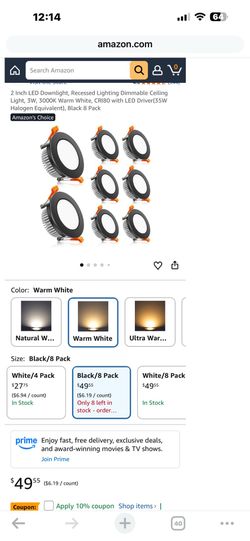 2 Inch LED Dimmable Ceiling Lights