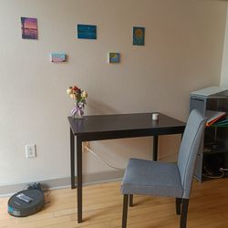 Table & Chair Set + Lamp, Shelves For Free!