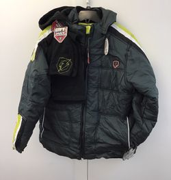 Winter jacket with hat and scarf - brand new - boys size 14-16