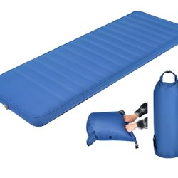 Sleeping Pad for Camping with 2-in-1 Air Pump Sack Carry Bag, 4inch Inflatable Camping Mattress for Backpacking Hiking Car Traveling, Waterproof Ultra