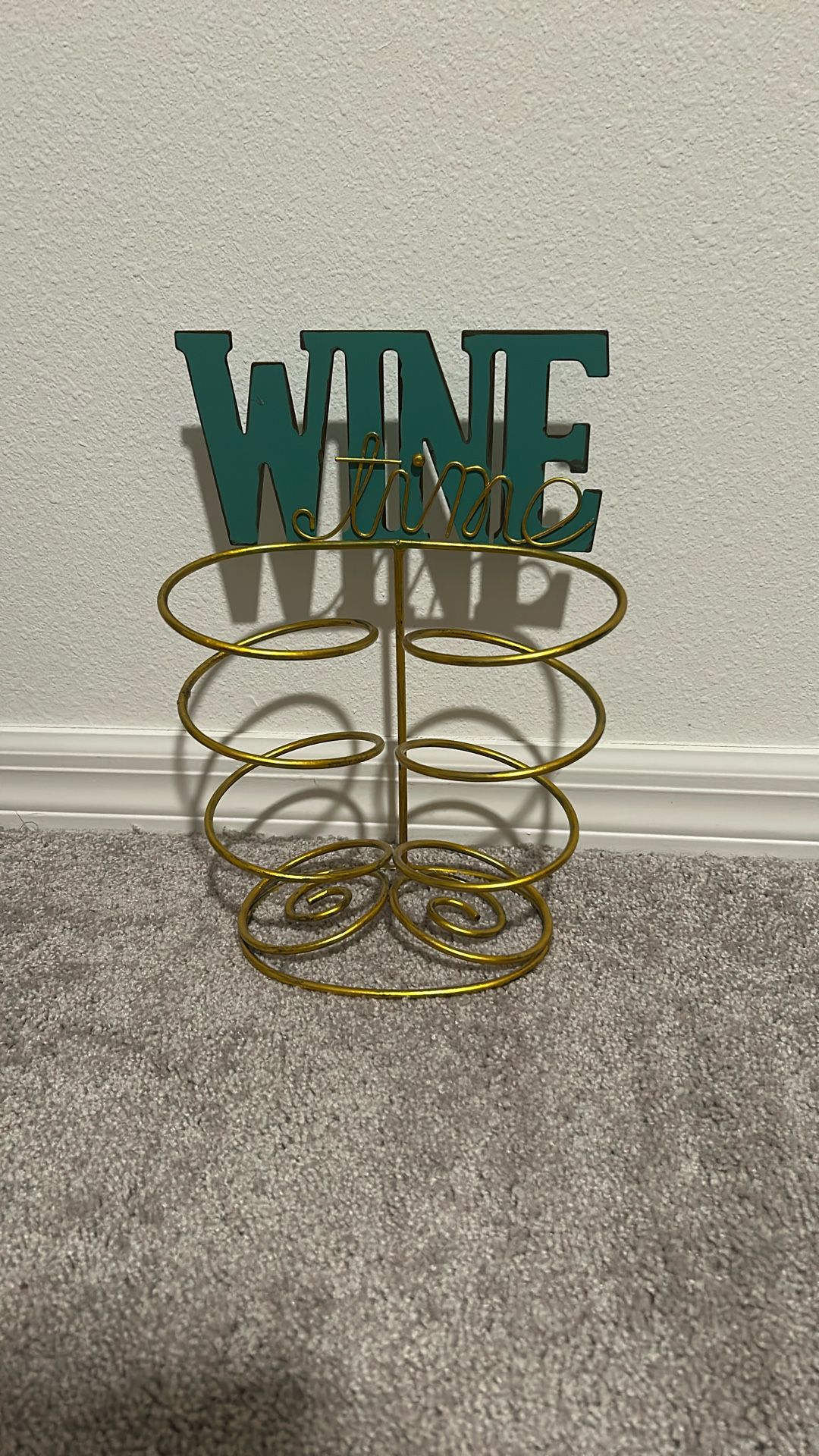 Wine Time Metal Holder