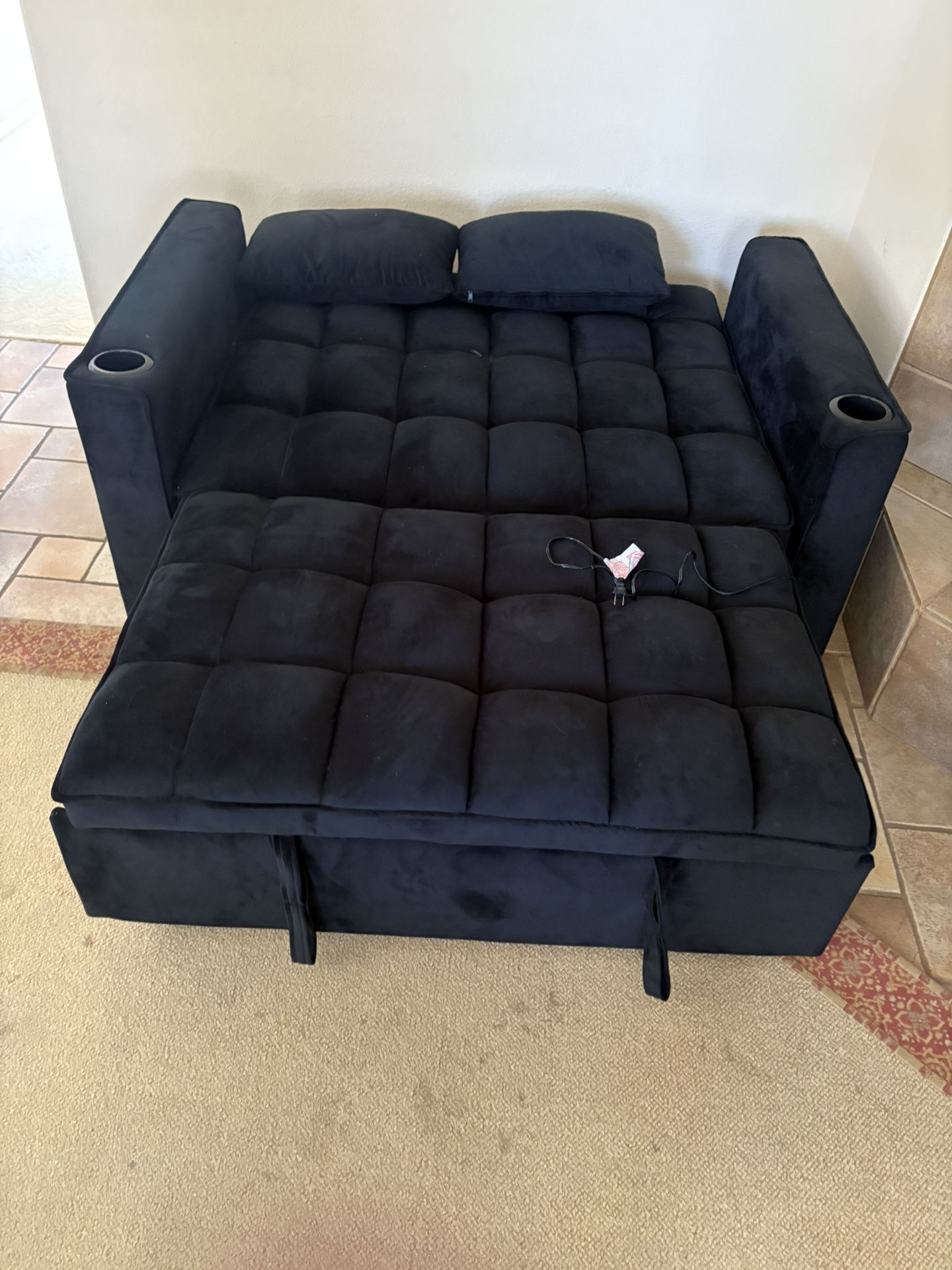 Black Convertible Sofa Bed
