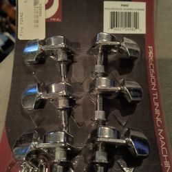 Guitar Precision Chrome Tuners, Set Of 6, New