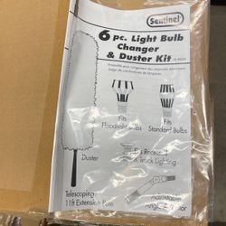 Sentinel 6 Piece Light Bulb Changer & Duster