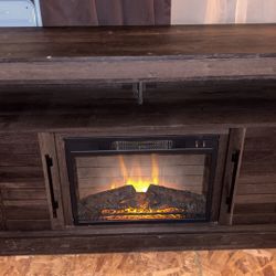 Whalen 54In TV Stand Fireplace 