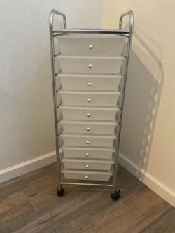 10 drawer rolling cart