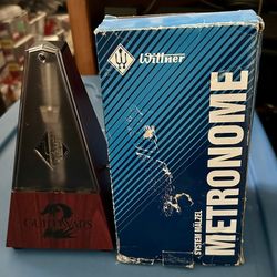 Wittner 812K Analog Metronome Plastic Mahogany Grain with Bell.   