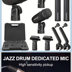  Microphones-Use for Drums