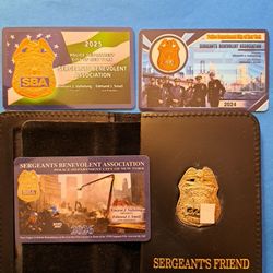 2026 NOVELTY NYPD SBA SERGEANTS FAMILY MEMBER WALLET # SET FREE COURTESY 