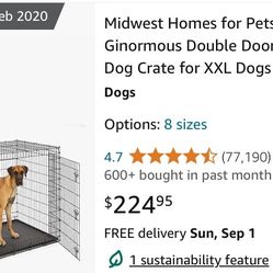 XXL Metal dog crate