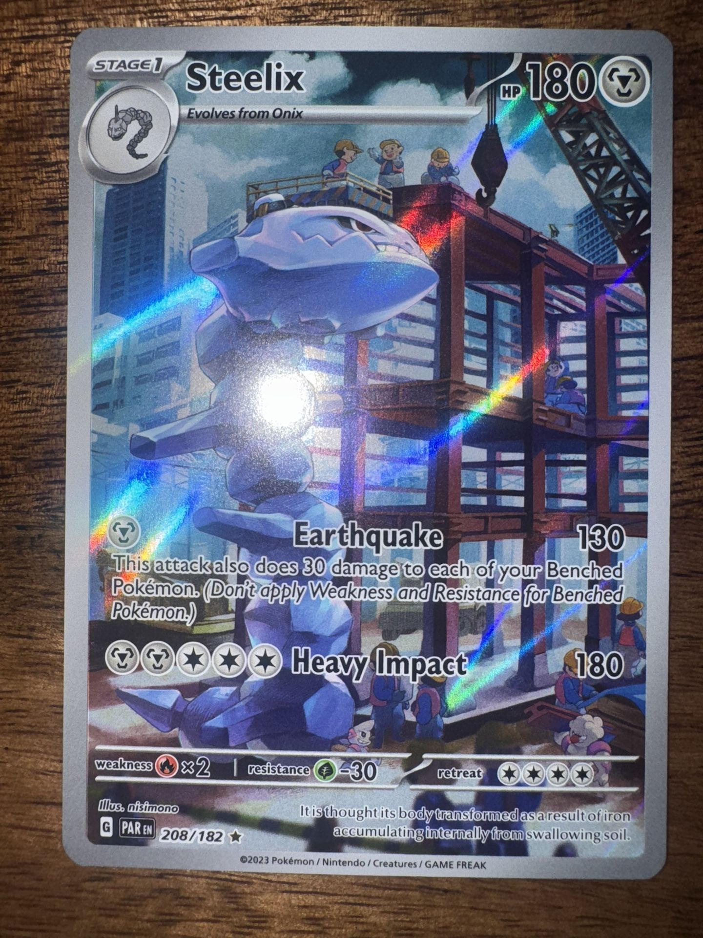 Pokemon Steelix 208/182 Paradox Rift Near Mint🔥
