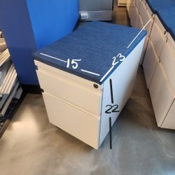 WHITE MOBILE PEDESTAL FILE CABINET(S)