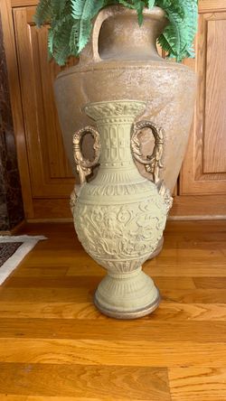 Decorative Classical Urn Vase with Handles