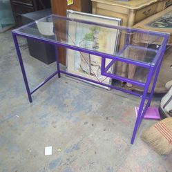 Glass top desk