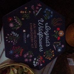 Embroidery Kit In Collectible Tin Brand New