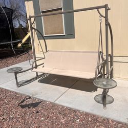 Porch Hammock Swing With Tables