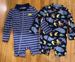 2 pack Swimwear 1-piece rashguard Set