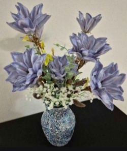 Vase from The Mosaic Magnolia Collection : Brazen Blue Ocean @ Lasting Creations
