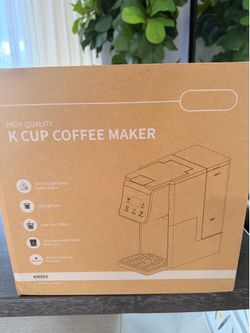 K cup coffee maker, and black