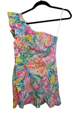 Lilly Pulitzer Tiffani Fiesta Bomba One Shoulder Rouched Dress