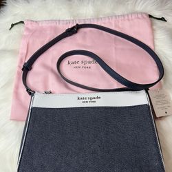 Kate Spade CAMERON DENIM COLORBLOCK MEDIUM TOP ZIP CROSSBODY