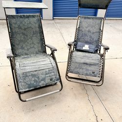 2 X-Large Lounge sun chairs
