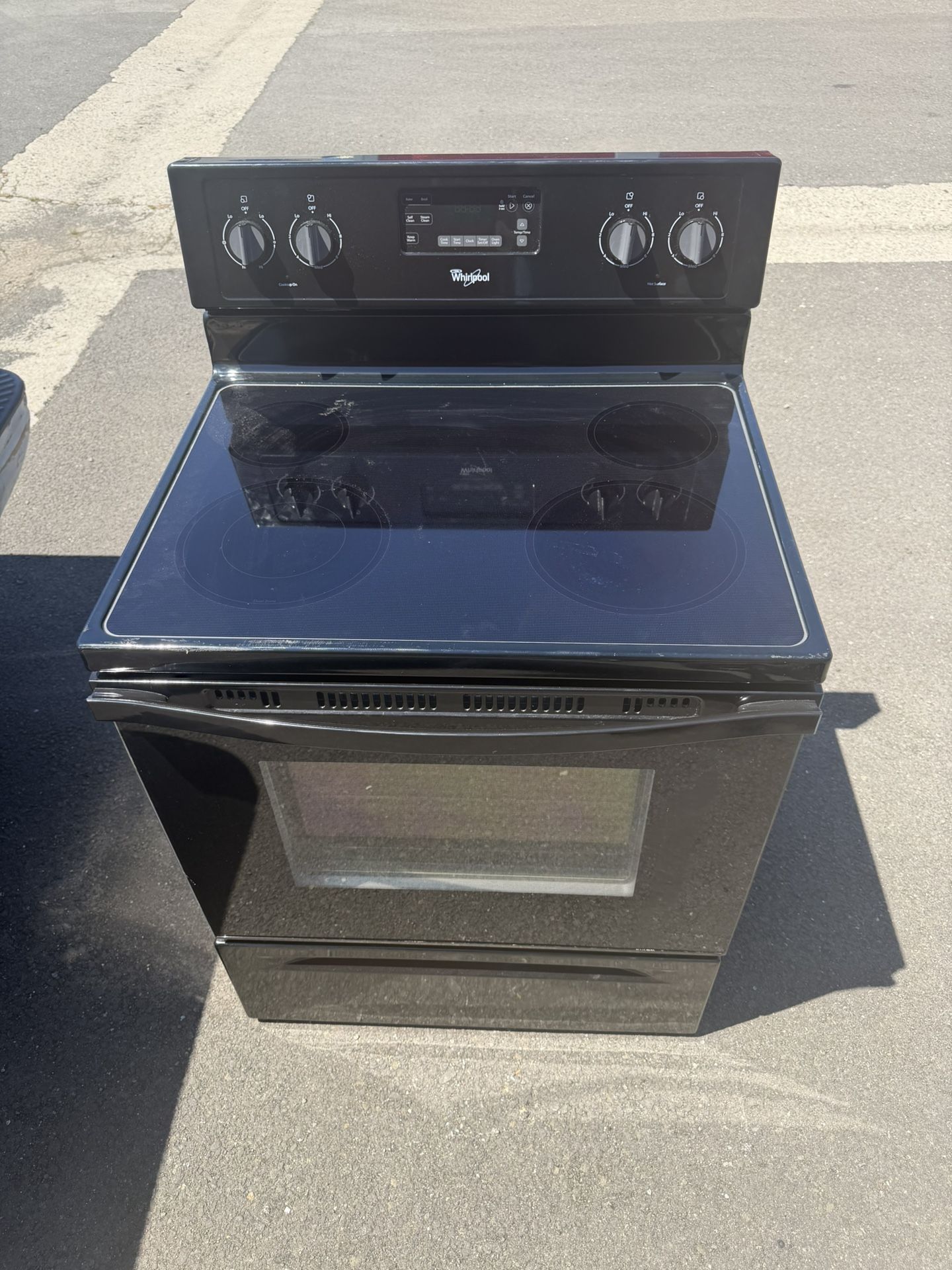 Whirlpool Glass Top Stove Electric