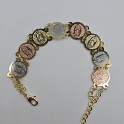 VIRGIN MARY beautiful Bracelet Three Colors Coins Style