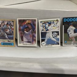 Fernando Valenzuela Baseball Card Lot Dodgers 