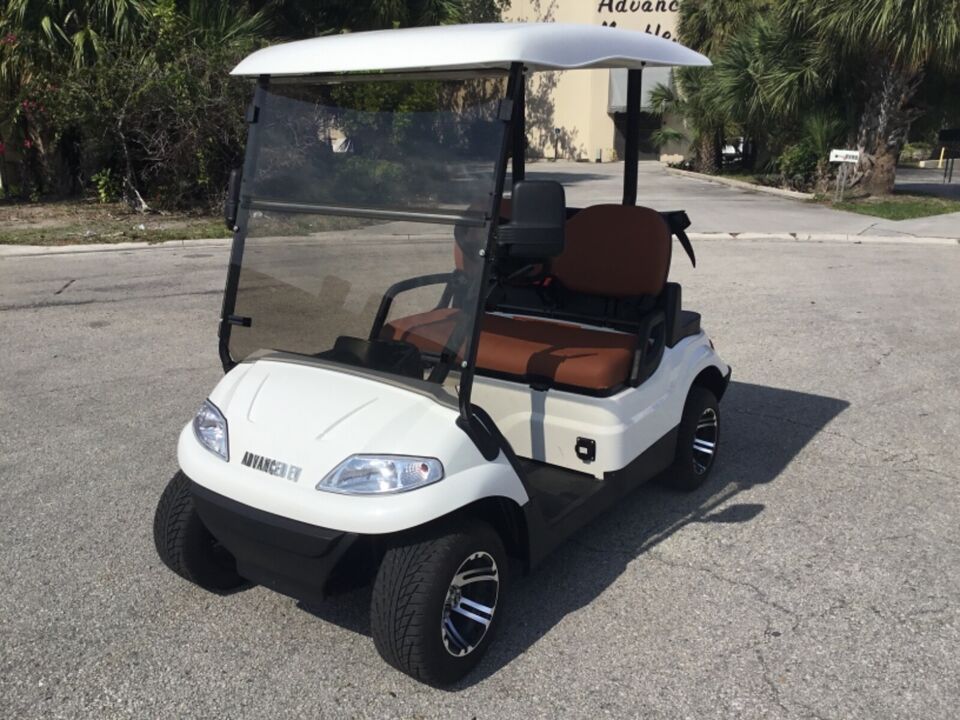 Street Legal Advanced EV - White 2 Passenger Golf Cart / OBO