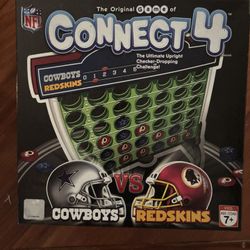 vintage Dallas Cowboys vs Washington Redskins Connect4 Board  game