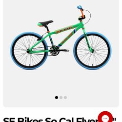 SE BIKES SO CAL FLYER 24” GREEN NIB