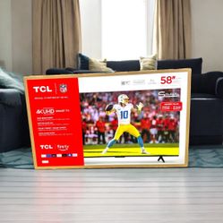 HD330 58” TCL smart fire S class 4k tv 