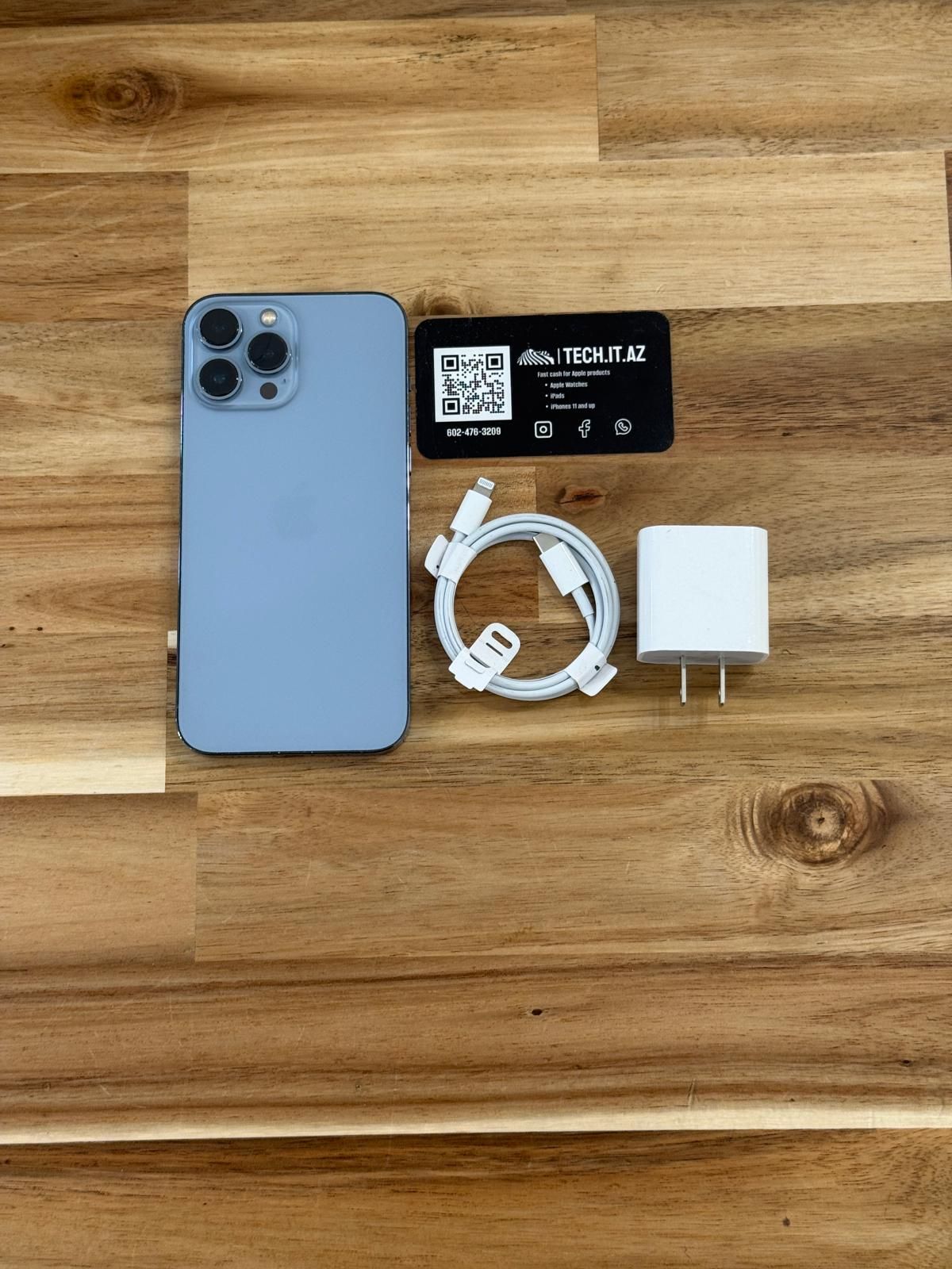 📱 iPhone 13 Pro Max | 256GB | Sierra Blue | Unlocked (Any Carrier)