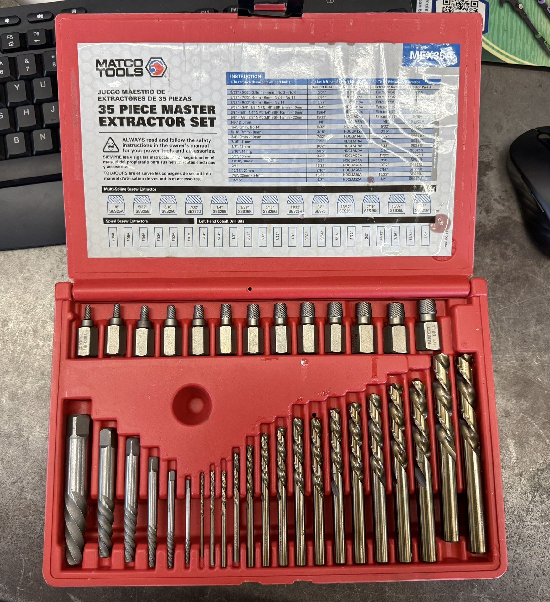 Matco Extractor Set