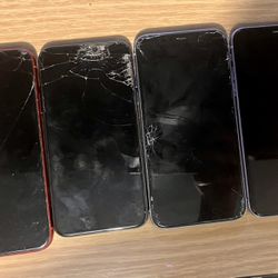 Apple iPhones For Parts. Locked,no Power,cracked 