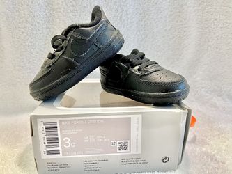 Brand New Black Air Force Ones Size 3c 